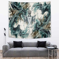 Anuket Egyptian Tapestry Goddess of the Nile Flowing Water Gazelle Spirit The Embracer