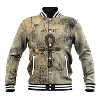 Anuket Baseball Jacket Egyptian Queen of the Cataracts Ankh Symbol