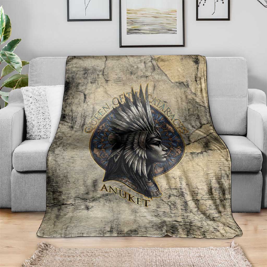 Anuket Blanket Egyptian Queen of the Cataracts Ankh Symbol
