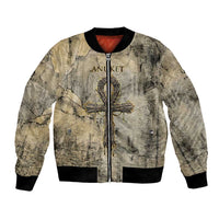 Anuket Bomber Jacket Egyptian Queen of the Cataracts Ankh Symbol