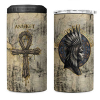 Anuket 4 in 1 Can Cooler Tumbler Egyptian Queen of the Cataracts Ankh Symbol