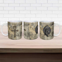 Anuket Ceramic Mug Egyptian Queen of the Cataracts Ankh Symbol