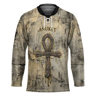 Anuket Hockey Jersey Egyptian Queen of the Cataracts Ankh Symbol