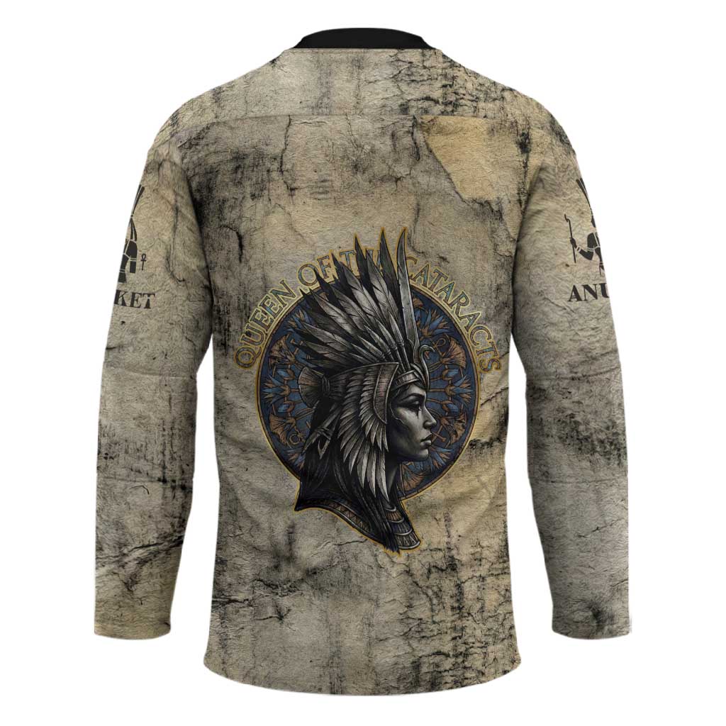 Anuket Hockey Jersey Egyptian Queen of the Cataracts Ankh Symbol