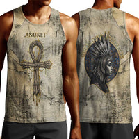 Anuket Men Tank Top Egyptian Queen of the Cataracts Ankh Symbol