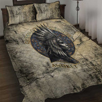 Anuket Quilt Bed Set Egyptian Queen of the Cataracts Ankh Symbol