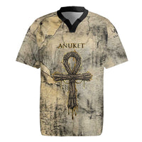 Anuket Rugby Jersey Egyptian Queen of the Cataracts Ankh Symbol