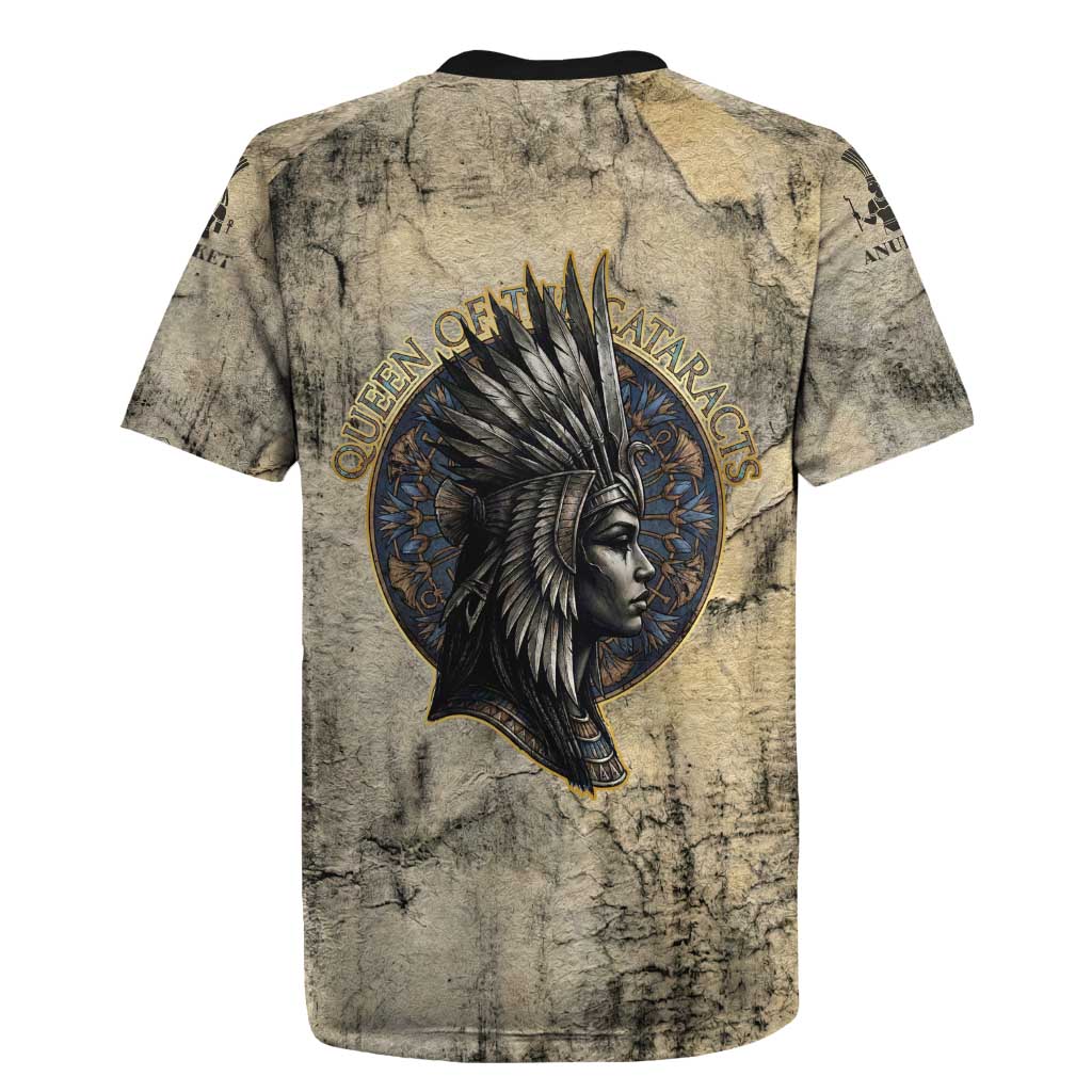 Anuket Rugby Jersey Egyptian Queen of the Cataracts Ankh Symbol
