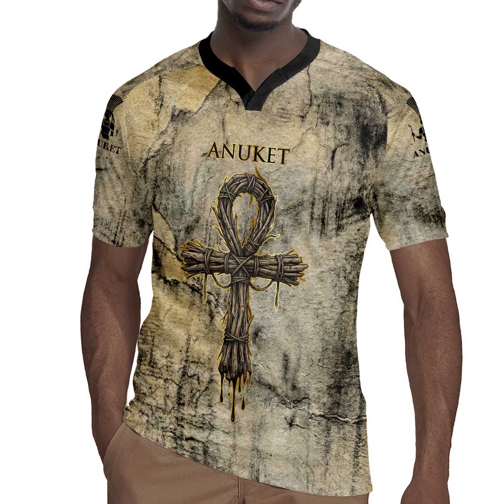 Anuket Rugby Jersey Egyptian Queen of the Cataracts Ankh Symbol