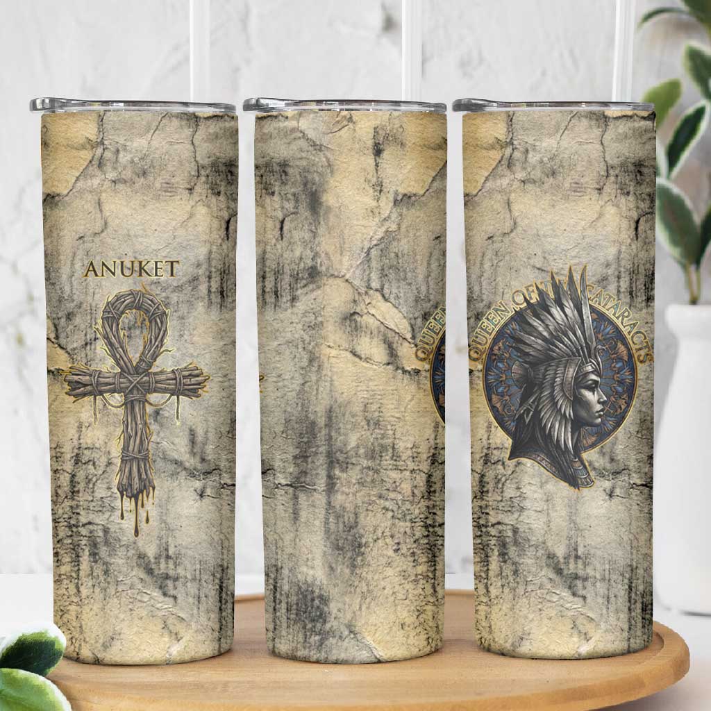 Anuket Skinny Tumbler Egyptian Queen of the Cataracts Ankh Symbol