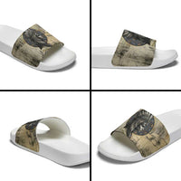 Anuket Slide Sandals Egyptian Queen of the Cataracts Ankh Symbol