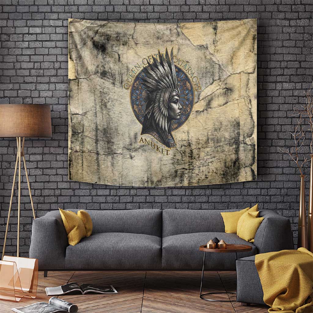 Anuket Tapestry Egyptian Queen of the Cataracts Ankh Symbol