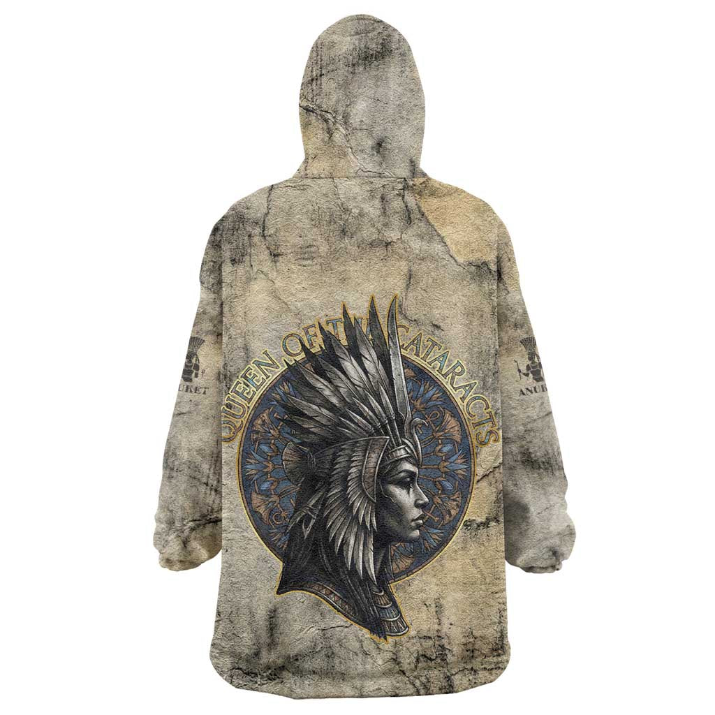 Anuket Wearable Blanket Hoodie Egyptian Queen of the Cataracts Ankh Symbol