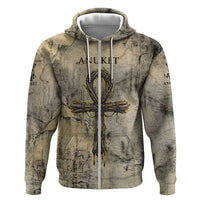 Anuket Zip Hoodie Egyptian Queen of the Cataracts Ankh Symbol