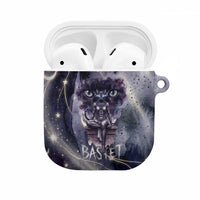 Bastet Egyptian AirPods Case Cat Goddess Cosmic Protector Moon Magic Night Sky