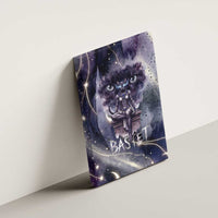 Bastet Egyptian Canvas Wall Art Cat Goddess Cosmic Protector Moon Magic Night Sky