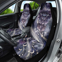 Bastet Egyptian Car Seat Cover Cat Goddess Cosmic Protector Moon Magic Night Sky