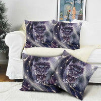 Bastet Egyptian Pillow Cover Cat Goddess Cosmic Protector Moon Magic Night Sky