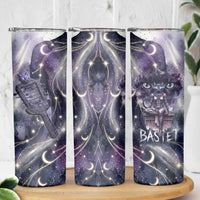 Bastet Egyptian Skinny Tumbler Cat Goddess Cosmic Protector Moon Magic Night Sky
