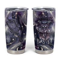 Bastet Egyptian Tumbler Cup Cat Goddess Cosmic Protector Moon Magic Night Sky