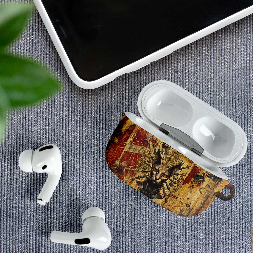 Bastet Egyptian AirPods Case Eye of Ra Cat Goddess Lady of Dread Ancient Power