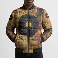 Bastet Egyptian Bomber Puffer Jacket Eye of Ra Cat Goddess Lady of Dread Ancient Power
