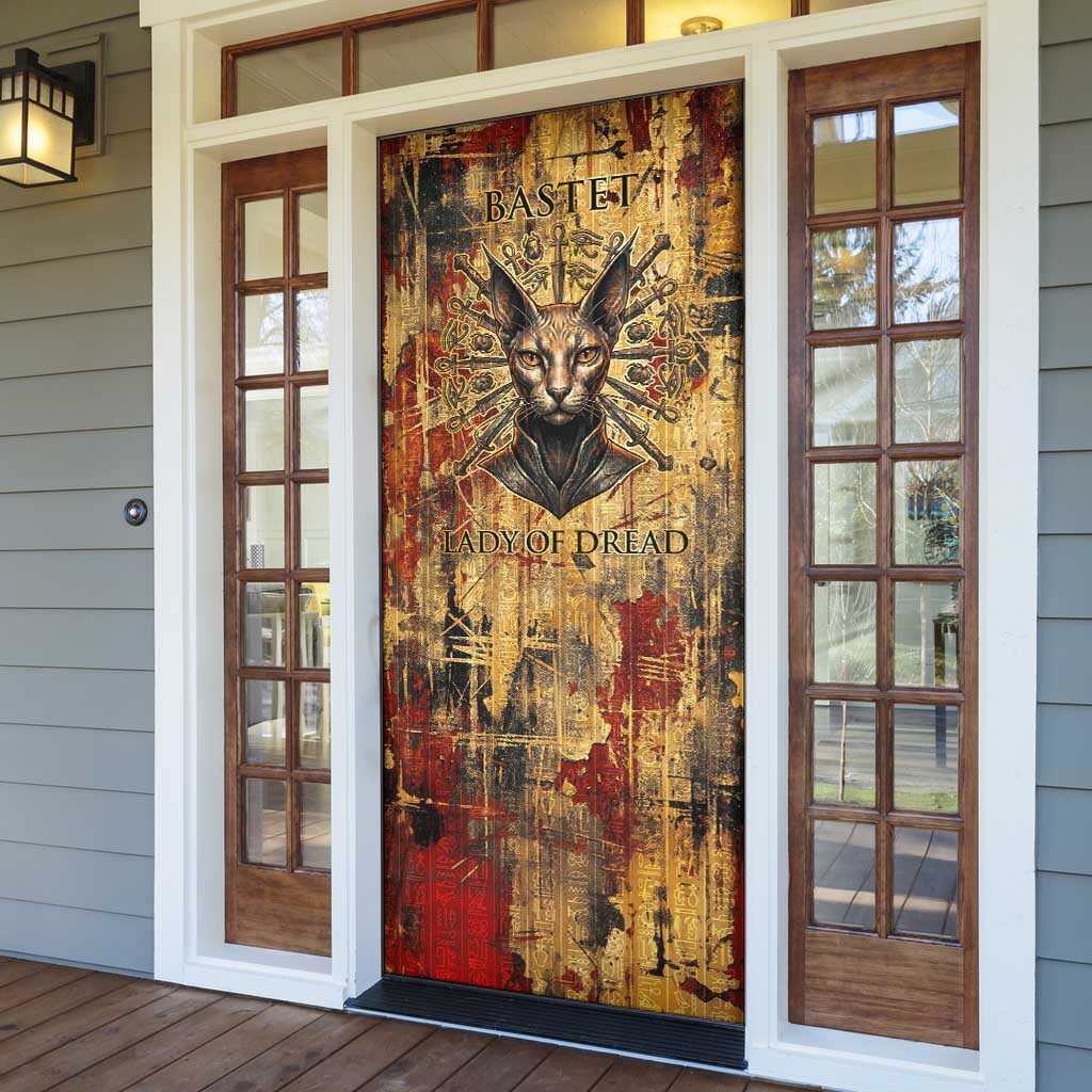 Bastet Egyptian Door Cover Eye of Ra Cat Goddess Lady of Dread Ancient Power