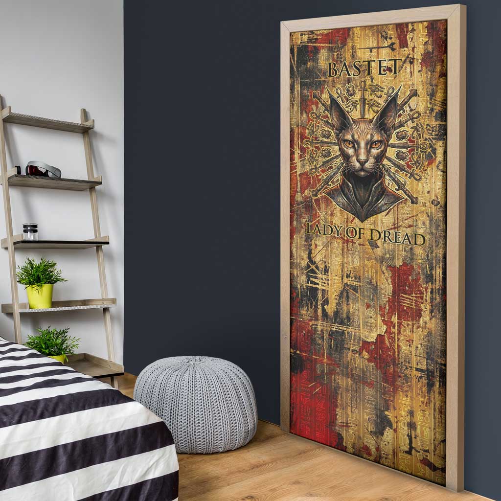 Bastet Egyptian Door Cover Eye of Ra Cat Goddess Lady of Dread Ancient Power