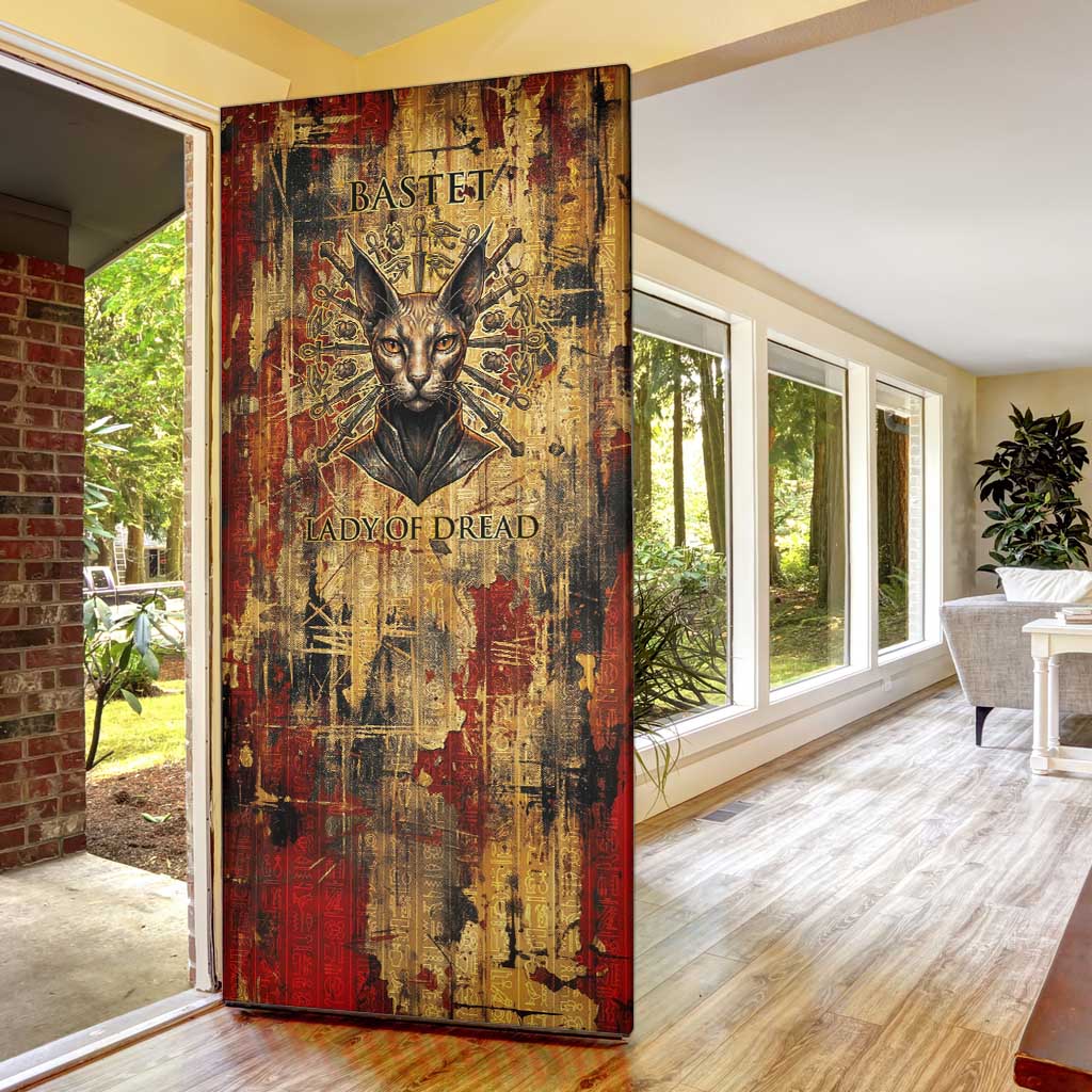 Bastet Egyptian Door Cover Eye of Ra Cat Goddess Lady of Dread Ancient Power