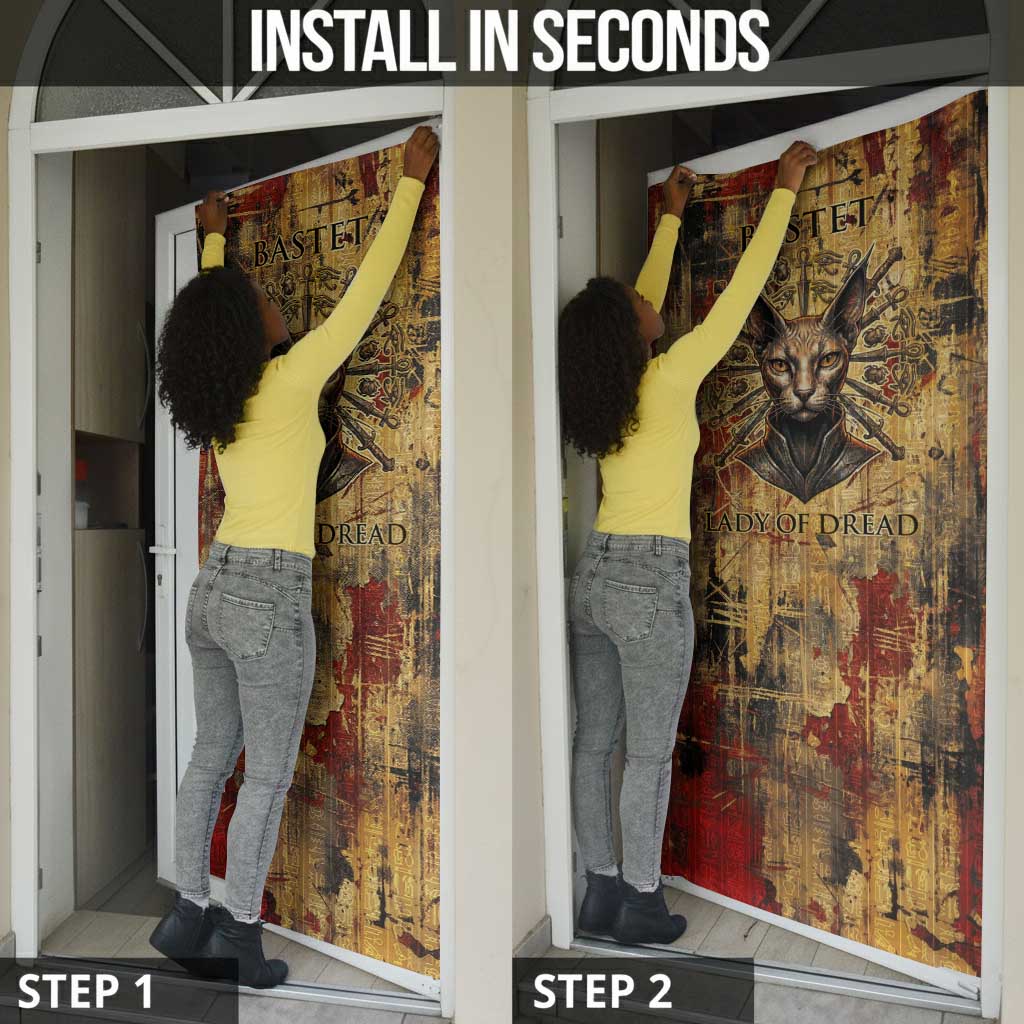 Bastet Egyptian Door Cover Eye of Ra Cat Goddess Lady of Dread Ancient Power