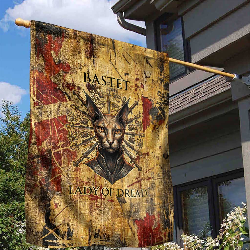 Bastet Egyptian Garden Flag Eye of Ra Cat Goddess Lady of Dread Ancient Power