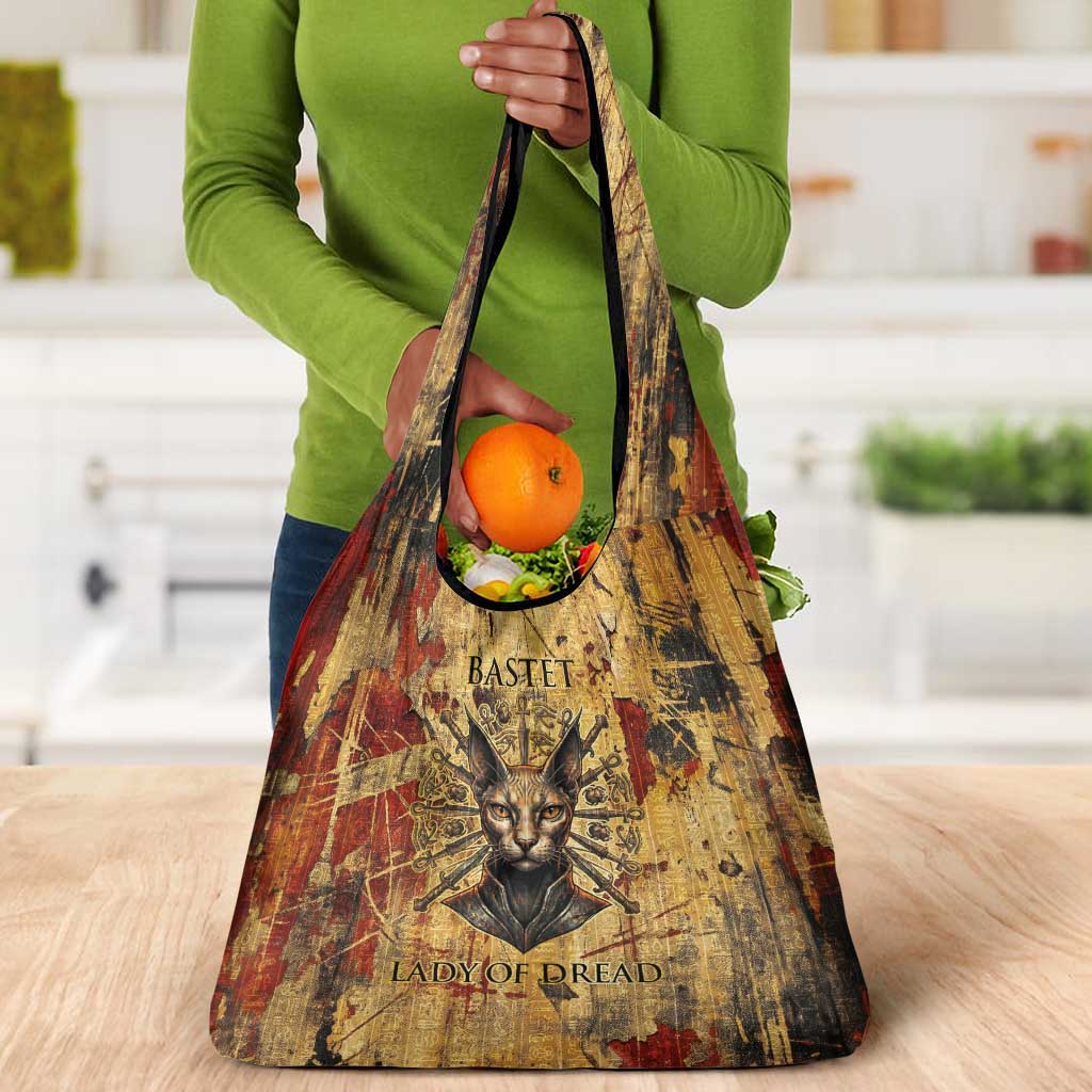 Bastet Egyptian Grocery Bag Eye of Ra Cat Goddess Lady of Dread Ancient Power