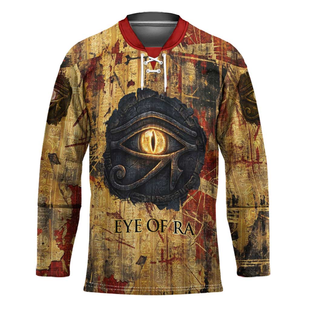 Bastet Egyptian Hockey Jersey Eye of Ra Cat Goddess Lady of Dread Ancient Power