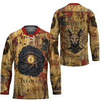 Bastet Egyptian Hockey Jersey Eye of Ra Cat Goddess Lady of Dread Ancient Power