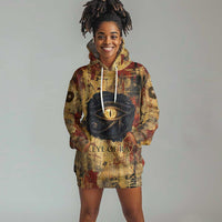 Bastet Egyptian Hoodie Dress Eye of Ra Cat Goddess Lady of Dread Ancient Power