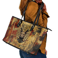 Bastet Egyptian Leather Tote Bag Eye of Ra Cat Goddess Lady of Dread Ancient Power