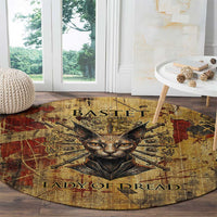 Bastet Egyptian Round Carpet Eye of Ra Cat Goddess Lady of Dread Ancient Power