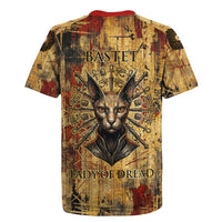Bastet Egyptian Rugby Jersey Eye of Ra Cat Goddess Lady of Dread Ancient Power