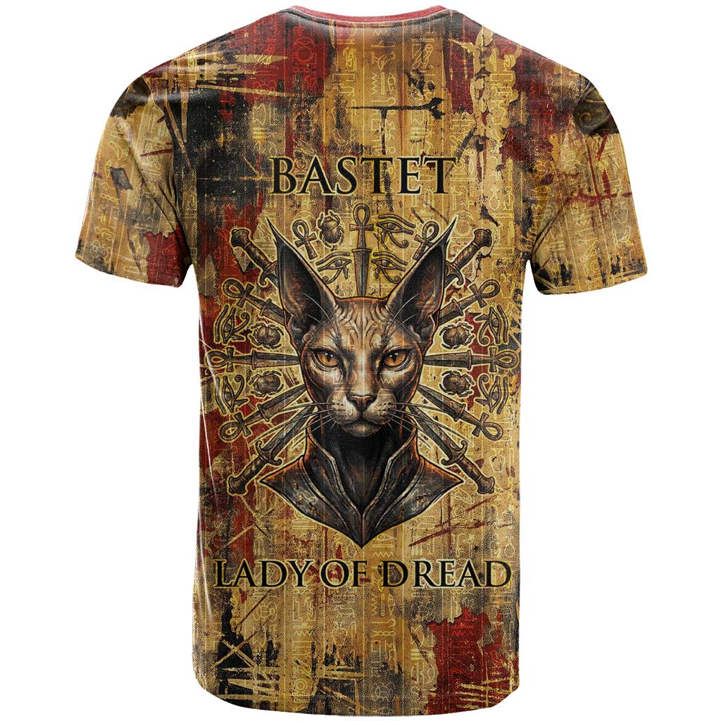 Bastet Egyptian T shirt Eye of Ra Cat Goddess Lady of Dread Ancient Power