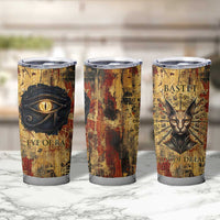 Bastet Egyptian Tumbler Cup Eye of Ra Cat Goddess Lady of Dread Ancient Power