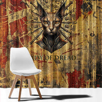 Bastet Egyptian Window Curtain Eye of Ra Cat Goddess Lady of Dread Ancient Power