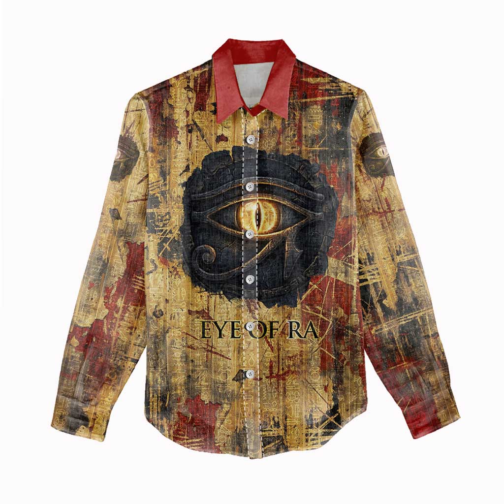 Bastet Egyptian Women Casual Shirt Eye of Ra Cat Goddess Lady of Dread Ancient Power