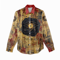 Bastet Egyptian Women Casual Shirt Eye of Ra Cat Goddess Lady of Dread Ancient Power