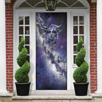 Bat Egyptian Door Cover Cow Goddess Celestial Face Horn Ring Gem Cosmic Starry Sky
