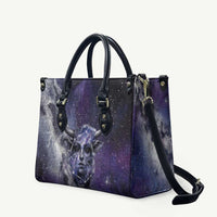 Bat Egyptian Leather Bag Cow Goddess Celestial Face Horn Ring Gem Cosmic Starry Sky