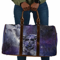 Bat Egyptian Travel Bag Cow Goddess Celestial Face Horn Ring Gem Cosmic Starry Sky