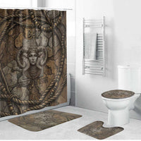 Bat Bathroom Set Goddess of the Cosmos Ancient Egyptian Cow Horns Stone