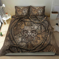 Bat Bedding Set Goddess of the Cosmos Ancient Egyptian Cow Horns Stone