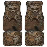 Bat Car Mats Goddess of the Cosmos Ancient Egyptian Cow Horns Stone