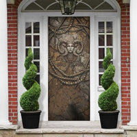 Bat Door Cover Goddess of the Cosmos Ancient Egyptian Cow Horns Stone